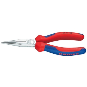 Knipex 30 25 140 Pliers Long Nose rounded Jaws chrome-plated 140mm Grip Handle